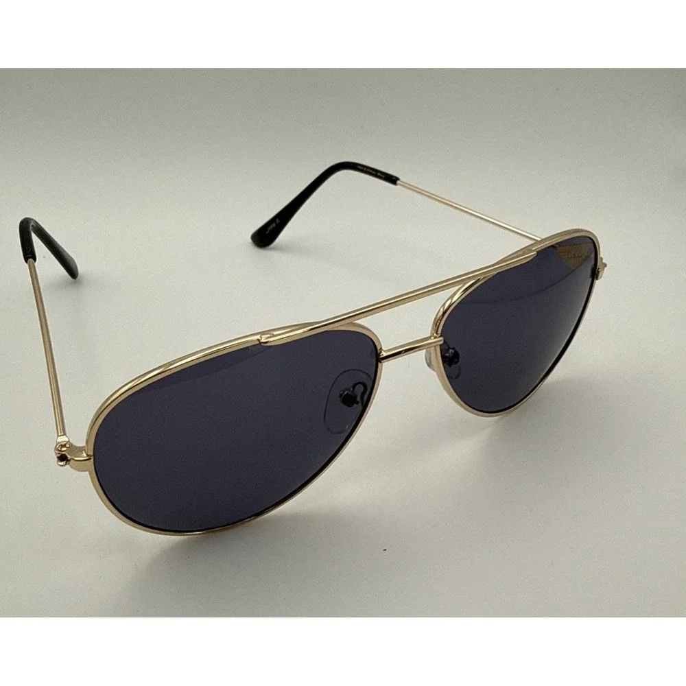 Top Gun Maverick Gold Frame Aviator Sunglasses Aviators Dark Smoke Lenses